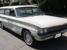 Green 1962 F-85 Deluxe Series Station Wagon. Running.