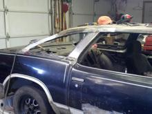 Here is a pic of my other 442 with a 403. I don't know why it can't be viewed under the album I created for it. But here it is, I already replaced the drive side quarter panel now I'm finishing the patch panels I made for the passenger side.