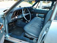 All original interior, except for the Bedazzler buttons on the seats (they're being removed by the same upholsterer who is replacing the vinyl roof).