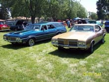 At a car show in Kaukauna summer 2010 with both of my cars.