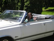 letting my daughter drive the Cutlass