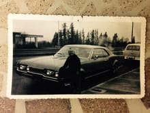 This is the Olds that started it all for our family. Dad bought this new. This is my brother and it in about 1968. I miss them both.
