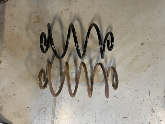 I ordered new rear coil springs for my 69 Cutlass Convertible frame off restoration. The new ones are shorter than the old ones. Is this correct or should I send the new ones back? 