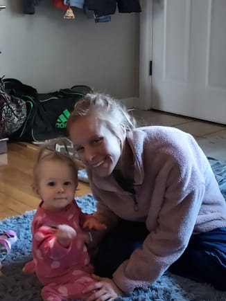 Daughter Taylor and baby Anna