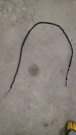 This is the switch wiring harness that is heat shrinked and soon to be terminated.  Each wire will connect to the accessory terminal by the relay panel, and the other side of the harness will connect to the actual switches on the accessory terminal.