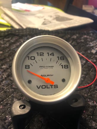 Autometer 2 1/16 electrical volt gauge. $50
