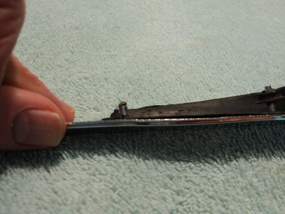 Broken post on left side shown here