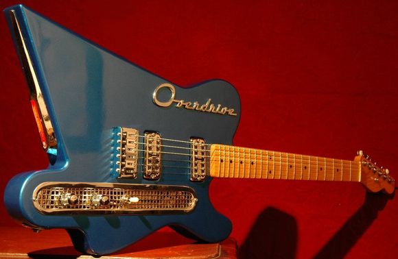 A Friends home made guitar the "Overdrive".  He is working on the next one the "Dynaflow".