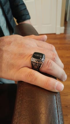 My sister in law works for Jostens and I had this ring made through her. It says W-30 on the other side and the year of each of my car’s is below the GM logo. She is willing to customize with 442 or Cutlass S as an example. This ring cost $300 Canadian or approx $250 USD. Feel free to contact her directly at Annette.vandekamp@jostens.com if you are interested.