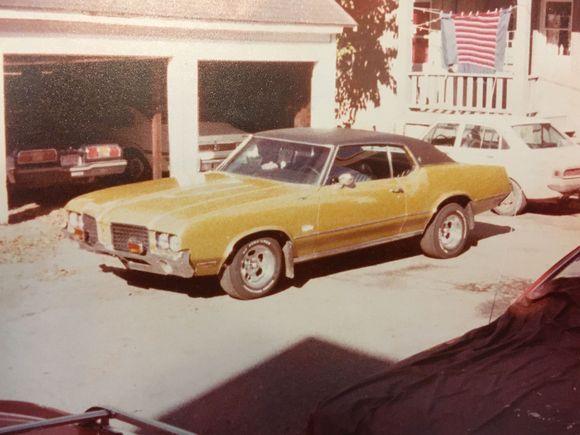 My original 72 Cutlass Supreme, fall 1978