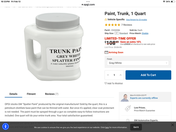 Supposedly original supplier…