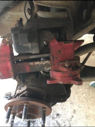 Don’t have a c-clamp? Use a vise