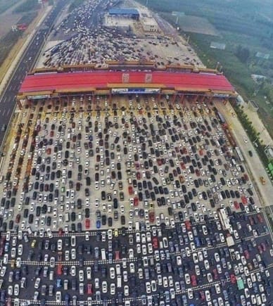 And you thought your traffic jam is bad
