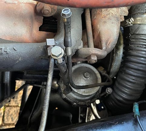 Fuel pump and intake manifold. 