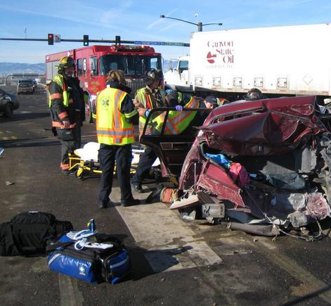 1988 Oldsmobile Ninety Eight Regency Brougham Sedan (After getting hit by Kenworth at 60mph)