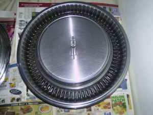 &quot;The overall size of the hubcaps is 15 1/4&quot; diameter. The inner part that attaches to the wheel is 14 3/4&quot; diameter.&quot;