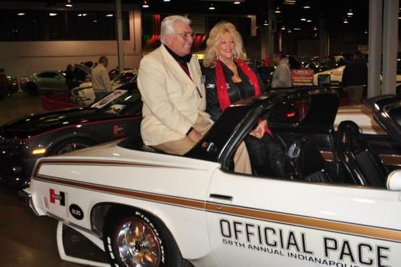 Doc &amp; Linda in the 1974 H/O Indy Pace Car