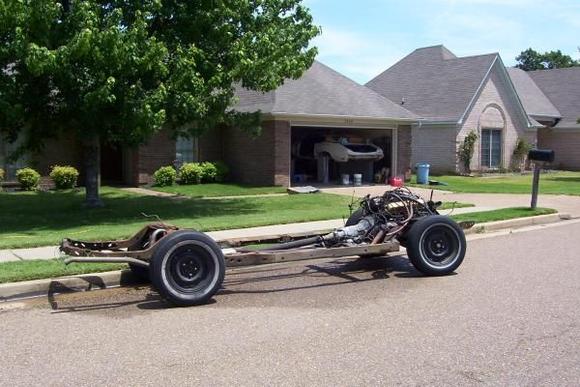 just wheeled it out of the garage to spray the gunk off of her