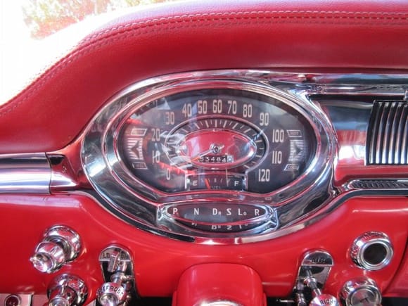 This is a photo of the '56 Oldsmobile Super 88 I'm thinking about buying. I'm guessing this is the Jetaway from the fact that it has the P letter and the shift indicator is on it?