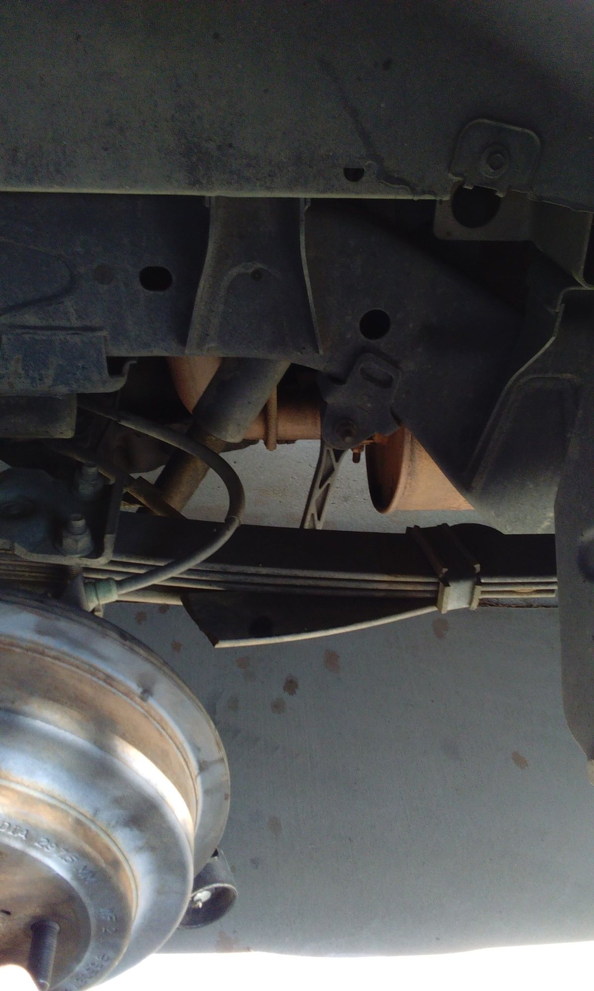Broken leaf spring.