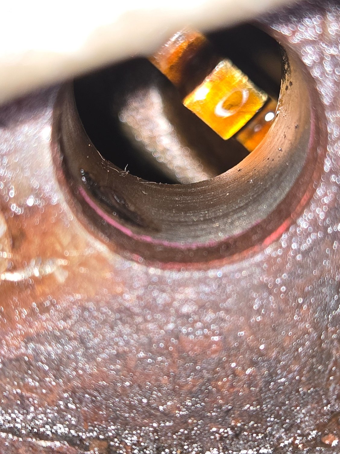 the point in question. located approxamatly near the enterance to the left and low slightly in the image 