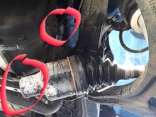 Driver side differential shaft snapped