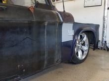 The wheel tuck is great, to me. It does interfere with the inner fender skirt. With a different wheel backspacing that would go away. Im not sure what Ill do about it. Not a problem right now.