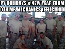480th MP Mechanics wishing that everyone had a great Christmas