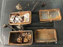 Destroyed fog lamps