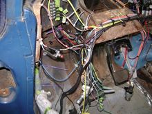 This side still looks like wiring vomit. Ill clean it up a little more. Some of it is the dash mounted switches and gauges just dangling there. 