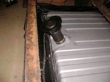 Filler neck. Its temporary, but itll work. 