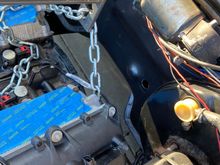 Good clearance from the brake booster.