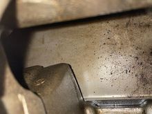 Inside manifold looking down at plenum, right side