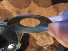 An old washer, no lip, assumed it wore off but maybe not?