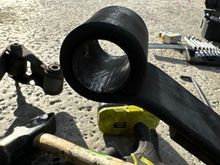 Thin tubular piece of metal inside leaf spring eye. 