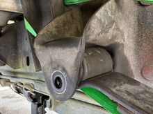 Movement after using the ratchet strap and current position. 