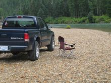Fishing the Exstew River, close to Prince Rupert, B.C.  I didn't catch a thing, the real fun was driving on the gravel bar.  Offroading is so much fun!
