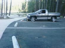 truck was covered in green dust (pollen) from the mountains, but as u can see truck still looks beast like