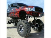 Evil Twin Suspensions custom lift, call (702) 809-6966 if interested in a big bad eye catcher.  Advertise for your business and stand out in the crowd!