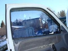 door window and inside trim is garbage.