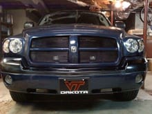 after I painted the grill and headlight covers
