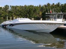 38 foot Fountain Fever
Twin 502 CID supercharged Chevys
Bravo II outdrives