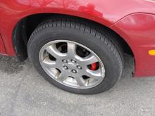 Painted front calipers
