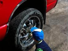 My little man when washing the 22's