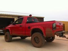 lil mud on the tires