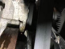 Drip forming on bottom side of pump