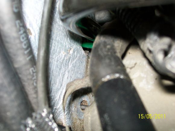 Green mounting hole location another angle.