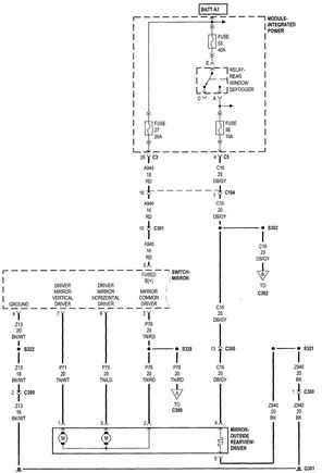 2008 Dakota Laramie wiring diagrams w/ heated mirrors (Diagram 1 )