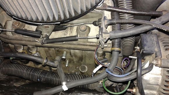 Removed the breather hose to show the T-intersection from the throttle body