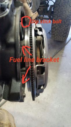 Sorry about the bad angle. Only picture i have of the back of the engine.